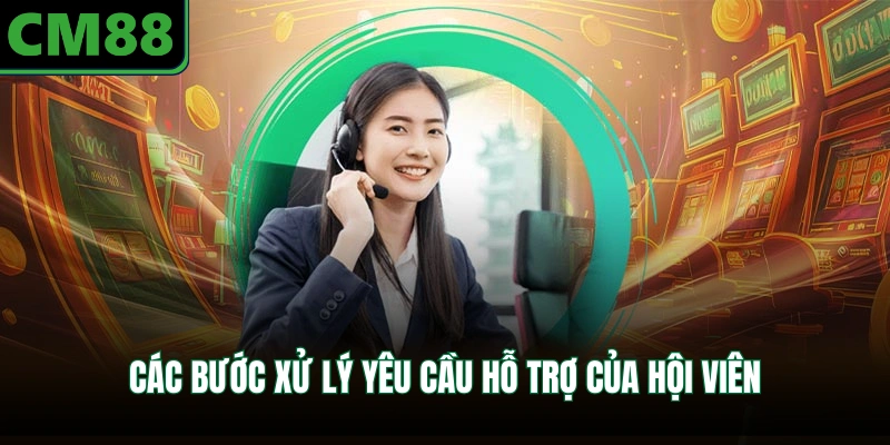 Các bước xử lý yêu cầu hỗ trợ của hội viên