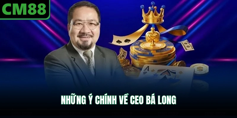 Những ý chính về CEO Bá Long